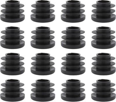 16x Ronde Afsluitdoppen Kunststof - Diameter 20 mm - Voor Buizen en Buisbevestigingen