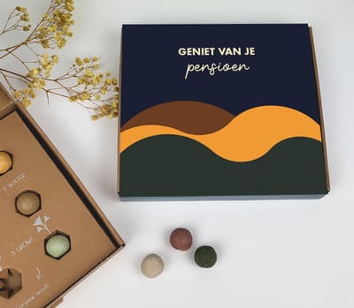Bloembommetjes - PENSIOEN - Zaadjes - Cadeau pensioen - Golvend - geniet van je pensioen - Zaad