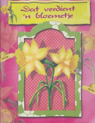 Bloemenkaartjes - 25 Stuks - Mini Kaartjes - 5 x 6,5 cm - Bloemist - Kadootjes - Dat verdient een bloemetje - JK-258