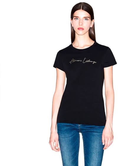 Armani Exchange Xw001457_af10356 T-shirt Zwart 2XL Vrouw