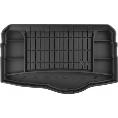 FROGUM - Kofferbakmat - Geschikt voor VOLKSWAGEN T-Cross (vanaf 2019) - Lage laadvloer - TPE Rubber - Zwart