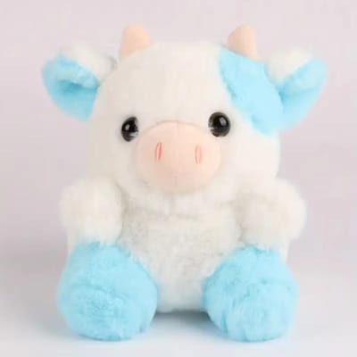 20cm Kawaii Aardbeienkoe Pluche Speelgoed Zacht Gevuld Dier Pop voor Kinderen Kerst Verjaardagscadeau Slaapkamer Decoratie 20cm