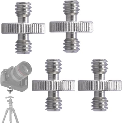 Schroeven 1/4"-1/4", zilver, voor statieven en camera's