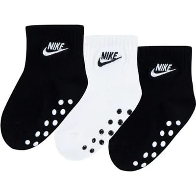 Sokken voor babyjongens Nike Core Futura Gripper (x3)