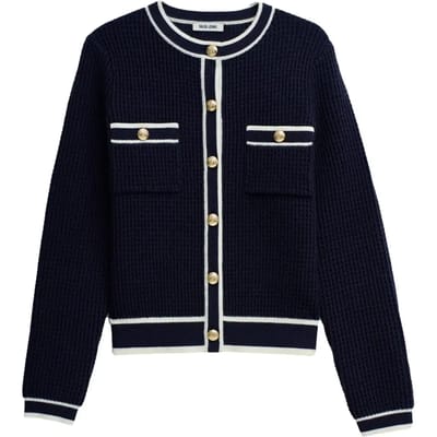 Cardigan met gouden knopen dames Salsa Jeans