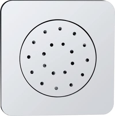 Wiesbaden Cube Inbouw verstelbare zijdouche vierkant 135x135 ABS chr