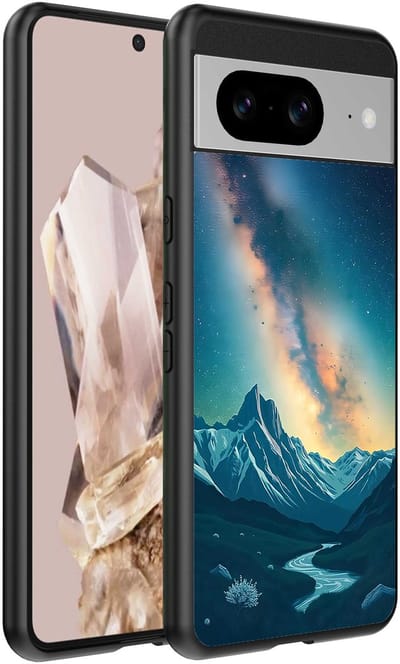 Geschikt voor Google Pixel 8 Pro Telefoonhoesje met Sterrenhemel Opdruk - TPU Backcover Case With Space And Milkyway Design - Smartphonica geschikt voor Google Pixel 8 Pro