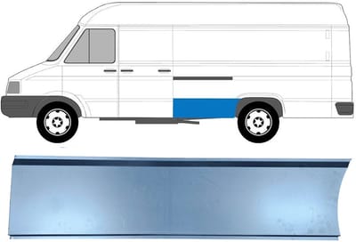 Reparatiepaneel achterspatbord voor Iveco Daily 1990-1999 / Links