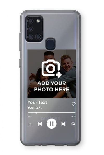 Gepersonaliseerd - Case Company® - Hoesje geschikt voor Samsung Galaxy A21s hoesje - Music Player - Soft Cover Telefoonhoesje - Bescherming aan alle Kanten en Schermrand