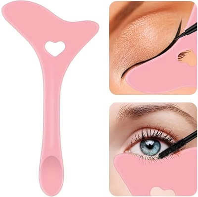 Actie4you® - Eyeliner Liniaal - make-up liniaal - Mascara hulp - Applicator - Contouren - lippen - wenkbrauwen - make up kwasten - eye liner tool - eyeliner make-up hulp - multifunctionele make-up hulp - Licht Roze