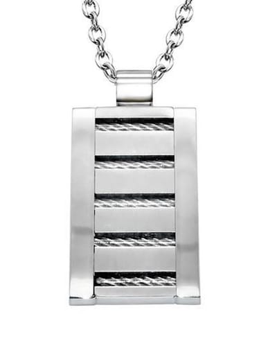 Montebello Ketting Catar - 316L Staal - Tag - 32x20mm - 60cm