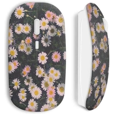 Souris sans fil Paquerettes fleur vintage