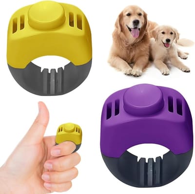 Praktische Clickers voor Honden in Paars en Geel - Handige Trainingsaccessoire voor Honden, Katten en Paarden, Ideaal voor Positieve Bekrachtiging en Gedragstraining