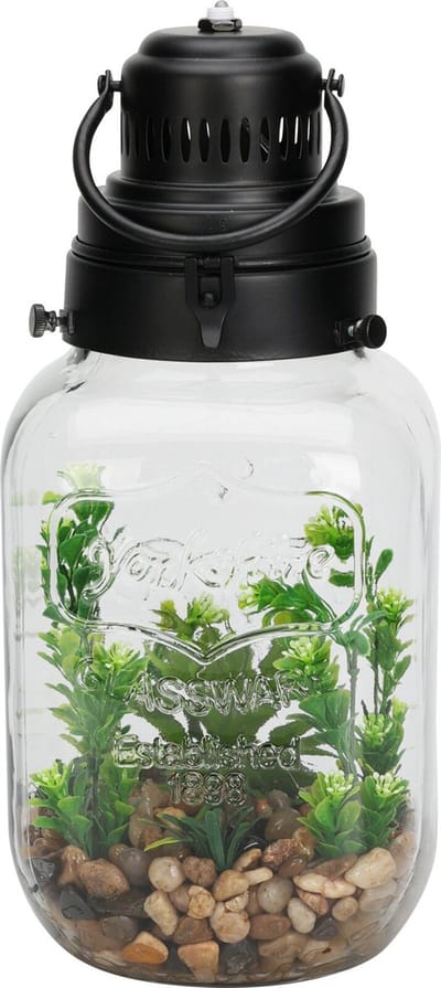 Kunstplanten in fles met LED verlichting
