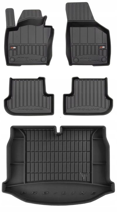 FROGUM Proline – Automatten + Kofferbakmat voor VW Beetle Hatchback 2011-2019 – Geurloos TPE – Hoogste bescherming