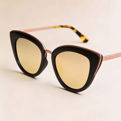 Dzukou New York Fling - Zonnebril - Cat Eye - Dames - Hout