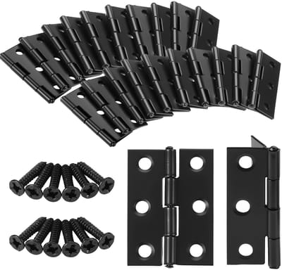 Dailygoods - 20 Stuks Roestvrijstalen Scharnieren - Inklapbare Deurscharnieren 44x32mm