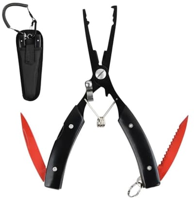 Multifunctionele Vistang met Lanyard en Lijnsnijder | Draagbare Visgereedschap voor Vissers