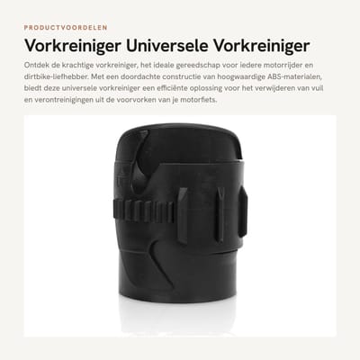 Dailygoods- Vorkreiniger universeel - Vorkzegelreiniger - Reparatiegereedschap - Geschikt voor Dirt Bikes - 6,6 x 5,5 cm - ABS materiaal