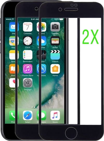 iPhone 6splus-7plus 8PLUS Screenprotector beschermings Full cover glas D10 geschikt geschikt voor IPhone 8PLUS - 2 stuks