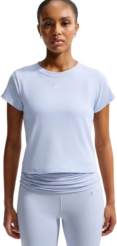 Nike Rib Tight Sportshirt dames Blauw L/40