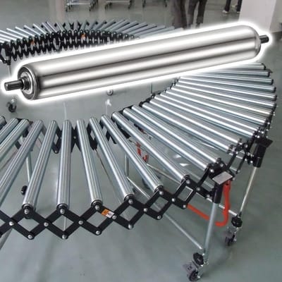 Industriële Transportrollen - RVS Rollen - Efficiënte Materiaalbehandeling - Roestvrij Staal Constructie - 38 cm Diameter