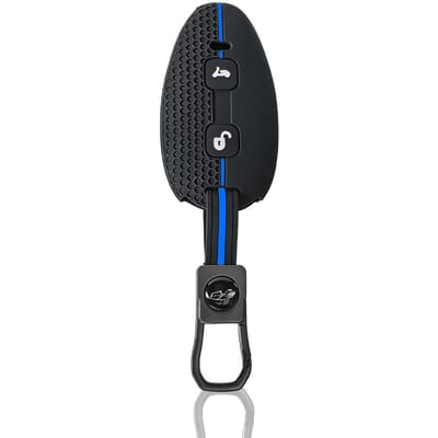 Nieuwe Siliconen Motorfiets Sleutelhoes Case Shell Voor Piaggio Vespa Gts300 Gt S300 Gts 300 2 Knops Shell Fob Beschermhoes black