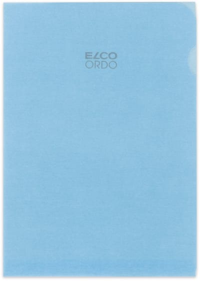 Elco Transparant L-map Papier A4 blauw 100 stuks
