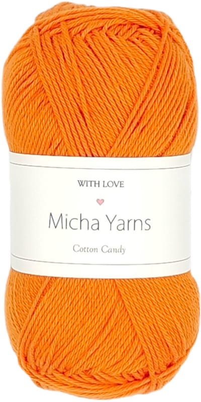 Micha Yarns - 100% katoen haakgaren - 5 bollen haakkatoen - 5 x 50gram - 170meter per bol - Oranje (006)