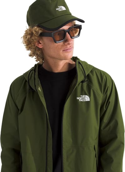 The North Face M ANTORA RAIN HOODIE Heren Outdoorjas - WOODLAND Groen
