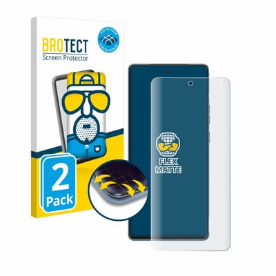 BROTECT - Screenprotector voor Motorola Edge 40 Pro - Folie Beschermfolie matte volledig dekking 2 Stuks