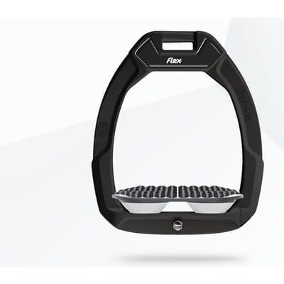 Veiligheidsstijgbeugels Endurance Zwart/ Grijs/Wit Flex-On Safe-On