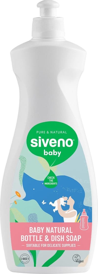 Siveno Natuurlijk Afwasmiddel voor baby - 500 ml - Chemicaliën vrij - Neutraal