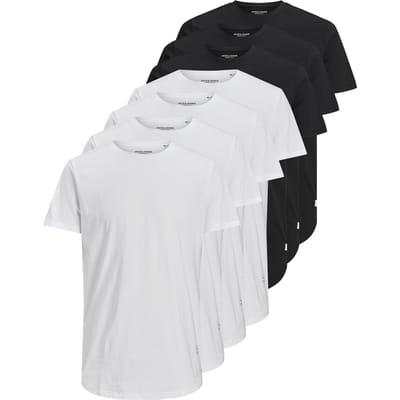 JACK&JONES JJENOA TEE SS CREW NECK 7PK MP NOOS Heren T-shirt - Maat M