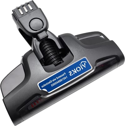 Vloermondstuk - Stofzuigermondstuk Turbo borstel - Efficiënte reiniging - Roterende rol - 255 x 212 x 65 mm - Zwart