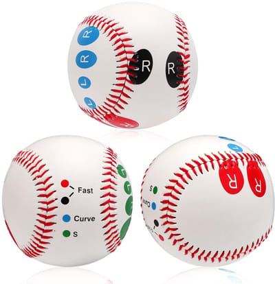Allecto - Honkbal Grip Trainers - Pitch Training Honkbal - 3 Stuks - Trainingsuitrusting voor Tieners - Meerdere Grips Leren - Geschikt voor Beginners