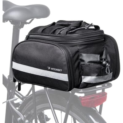 Wozinsky WBB36BK, Zadel, Fietstas, Polyester, Zwart, 21 l, 250 mm