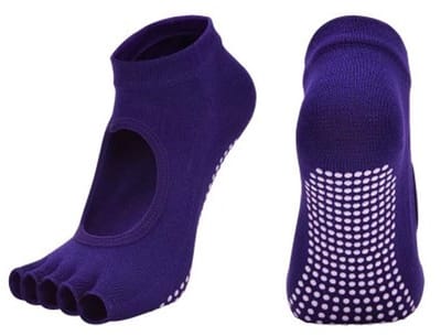 Go Go Gadget - Yoga sokken - Pilates - Teensokken - Open teen - Ademend - Antislip - Paars