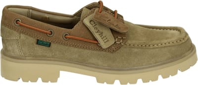Clarks - CLEYHILL BOAT - Vrije tijdsschoenenInstappers - Kleur: Taupe - Maat: 42