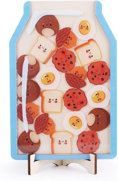 Persoonlijke Beloningspot voor de Klas - Magnetische Beloningspot voor Potty Training en Educatieve Doelen met Donut en Eitje Design