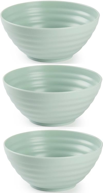 Plasticforte Schaaltjes - 6x - mint groen - kunststof - 14 x 6.5 cm - kommen