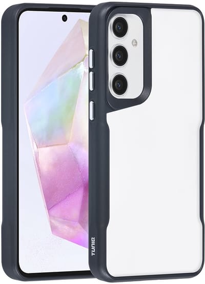 TUNIQ telefoonhoesje voor Samsung Galaxy A35 - Siliconen backcover - Zwart