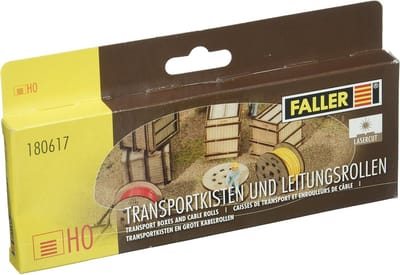 H0 Bouwpakket Transportkisten en Leidingrollen voor Modelspoor