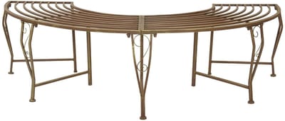 vidaXL - Boom - Bank - 4-Aantal - zitplaatsen - 160 - x - 80 - x - 44 - cm - Staal