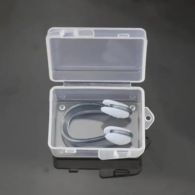Pince-nez de natation professionnel, étanche et antidérapant, bouchon nasal de plongée en Silicone, Protection du nez, accessoires de natation pour adultes noir