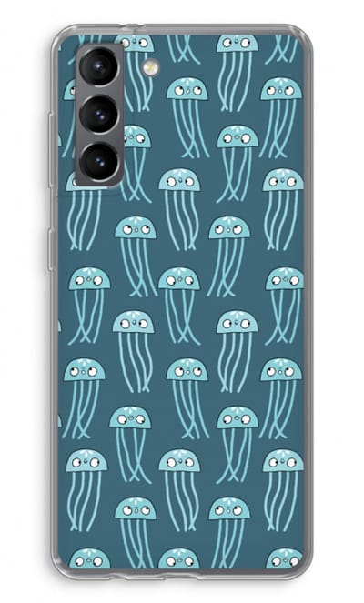 Case Company® - Hoesje geschikt voor Samsung Galaxy S21 hoesje - Kwallie - Soft Cover Telefoonhoesje - Bescherming aan alle Kanten en Schermrand