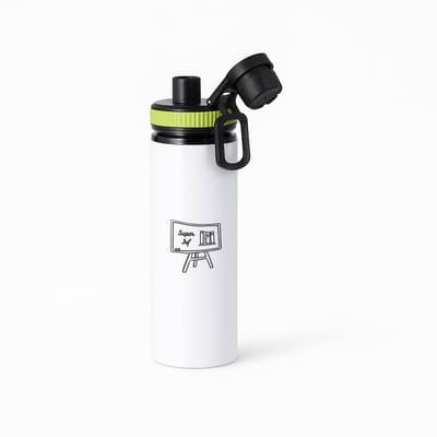 Hacebo® - Super juf waterfles met draaidop groen - Juf - Juf - Leraar - water fles - 850ML