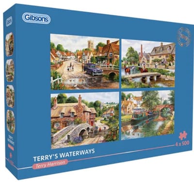 Gibsons - Terry's Waterways (door Terry Harrison) - 4×500 stukjes 48×34cm (b×h) - Legpuzzel voor volwassenen