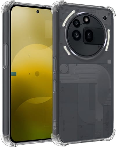 Hoesje - Geschikt voor Nothing Phone (3a) Pro - Sterk & Shockproof - Siliconen Case - Back Cover - Telefoon Hoes Shock Proof - Telefoonhoesjes - Transparant