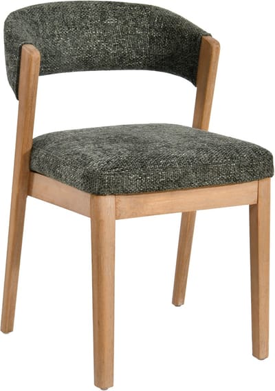 PTMD Kael Green Dining chair Legacy 10 Olive Rubber Wood - set van 2